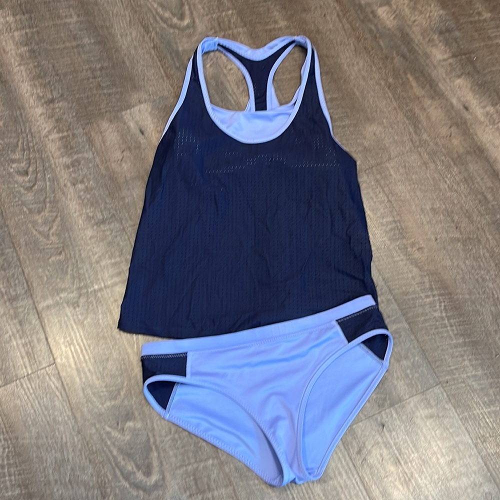 Athleta Tankini set  periwinkle blue